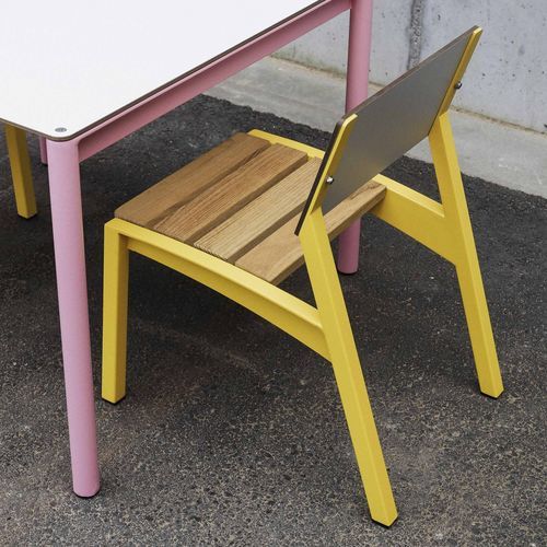 Chaise contemporaine - Mini Vera LVE162 - egoé - d'extérieur / d'intérieur / en HPL