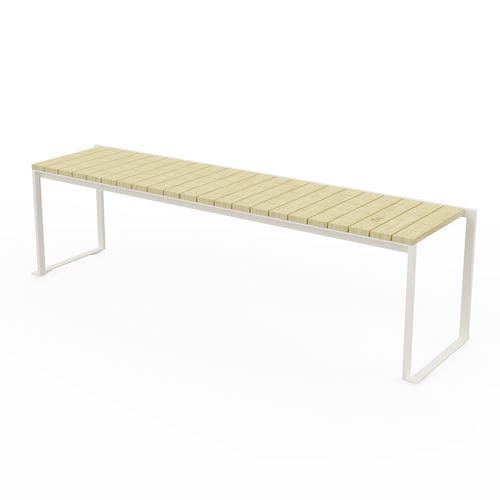 Banc contemporain - LBS2301 - egoé - en bois massif / en acier / sans dossier