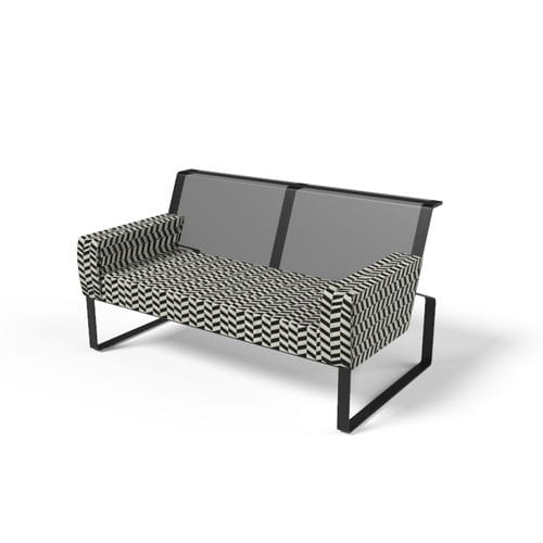 Canapé contemporain - Moja MO1201 - egoé - d'extérieur / en tissu / blanc