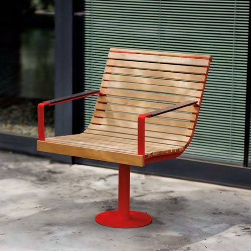 Fauteuil urbain contemporain - I1-3751 - egoé - en bois huilé / en bois massif / en frêne