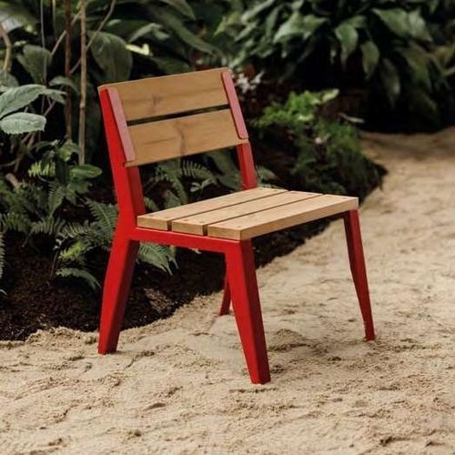 Chaise de jardin contemporaine - E1-101 - egoé - d'extérieur / en pin / en frêne