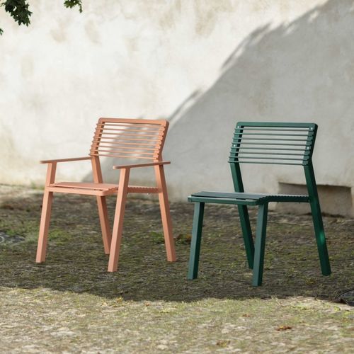 Chaise de jardin contemporaine - E2-257 - egoé - d'extérieur / en acier galvanisé / en acier thermolaqué