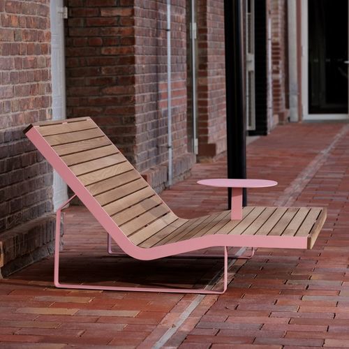 Bain de soleil contemporain - I1-3481-10 - egoé - en bois massif / en frêne / en bois huilé