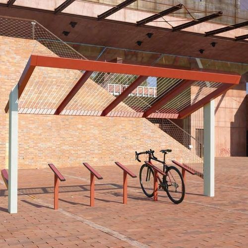 Abri vélo durable - X2-V410-SS - egoé - en acier / en acier galvanisé / en acier thermolaqué