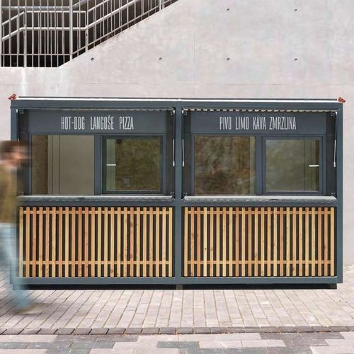 Kiosque commercial - Y7-SET2201 - egoé - pour snack / d'extérieur / en acier galvanisé