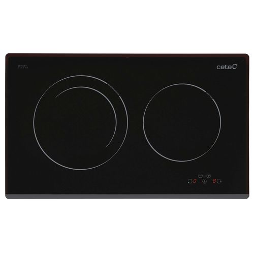Table de cuisson à induction - IB 2 PLUS BK - CATA - 2 foyers / encastrable / avec commandes tactiles