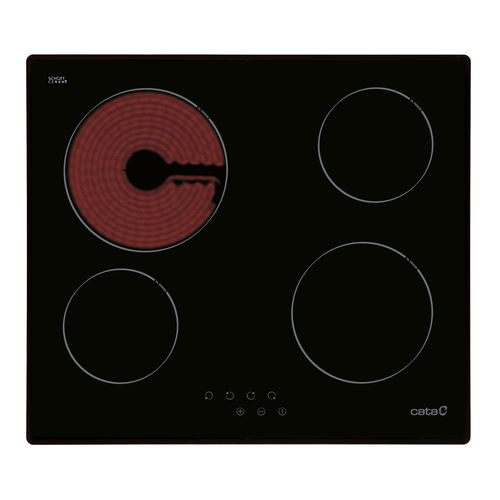 Table de cuisson vitrocéramique - T 604 - CATA - 4 foyers / encastrable / avec commandes tactiles