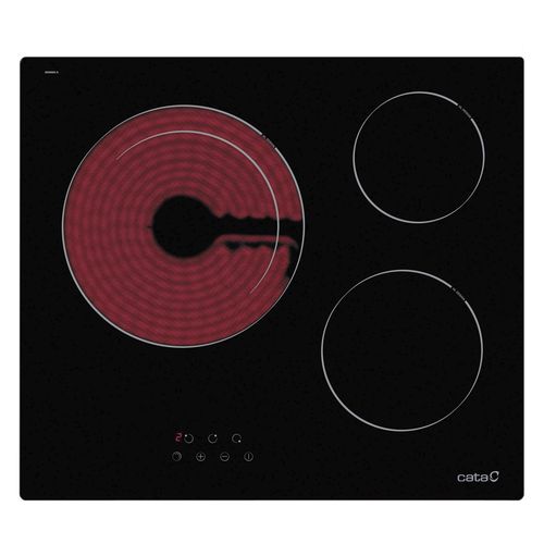 Table de cuisson vitrocéramique - TDN 603 - CATA - 3 foyers / encastrable / avec commandes tactiles