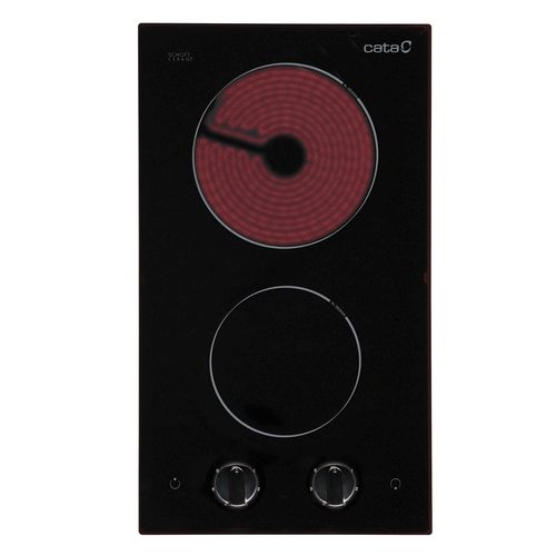 Table de cuisson vitrocéramique - VI 302 - CATA - 2 foyers / encastrable / avec manettes