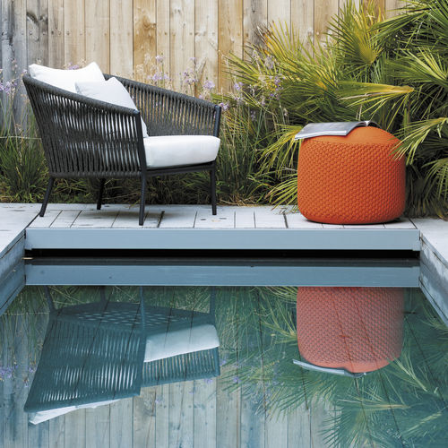 Fauteuil contemporain - HAMPTON - GreenDesign - en corde / en tissu / en aluminium