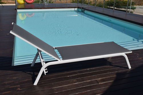 Bain de soleil contemporain - NEO - GreenDesign - en tissu / en aluminium / de jardin
