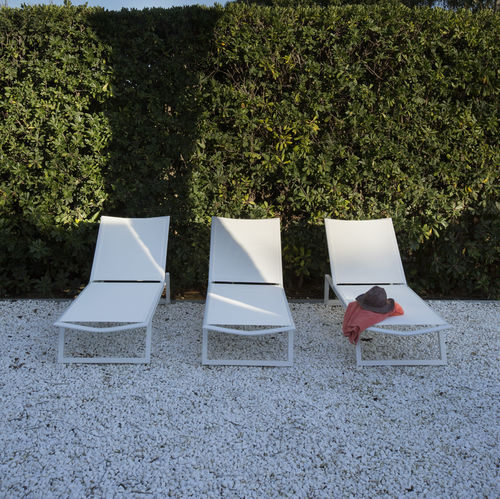 Bain de soleil contemporain - MISTIC - GreenDesign - en tissu / en aluminium / de jardin
