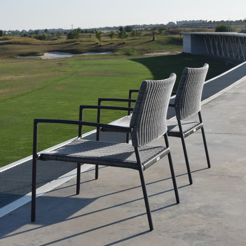 Fauteuil contemporain - SOPHIA - GreenDesign - en aluminium / en rotin synthétique / en fibres synthétiques