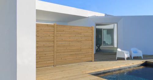 Brise-vue en panneau - GARBINO - GreenDesign - en bois