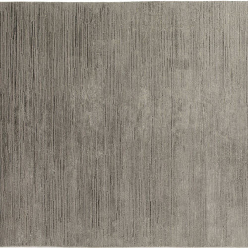 Tapis contemporain - STRATUS SAGE - Jacaranda - à motif / en soie / en laine du Tibet