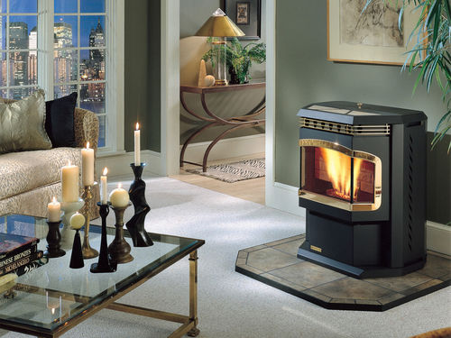 Poêle à granulés - ADVANCE  - Harman Stoves - contemporain / en métal