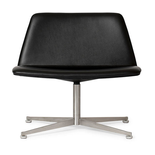Chauffeuse contemporaine - SPINAL 80 - Paustian - en cuir / en tissu / en acier chromé