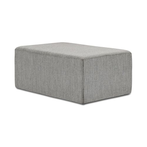 Pouf contemporain - Paustian - en tissu / rectangulaire / gris