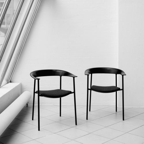 Chaise contemporaine - ASAP - Paustian - d'intérieur / en tissu / en cuir
