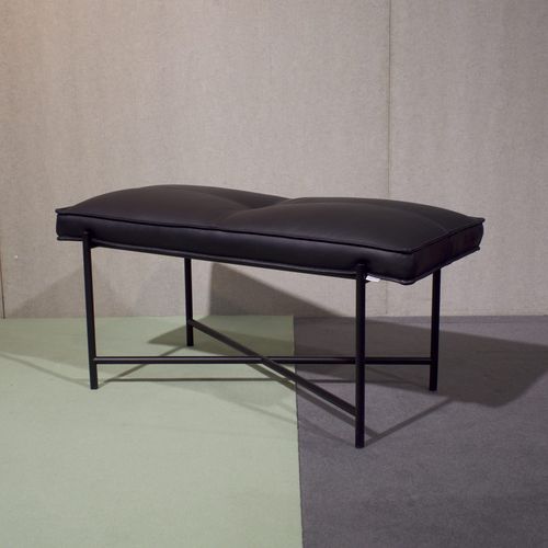 Banc contemporain - PIANO - Handvark - en métal / en cuir / fait main