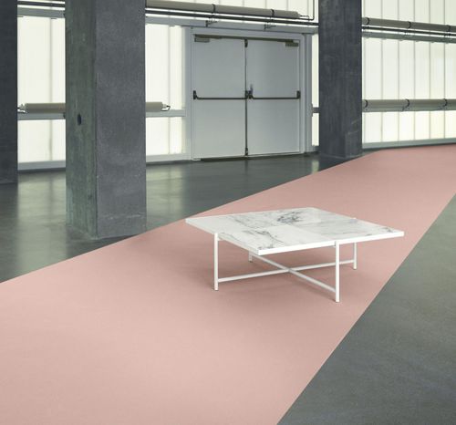 Table contemporaine - 90 - Handvark - en marbre / avec piètement en métal / carrée