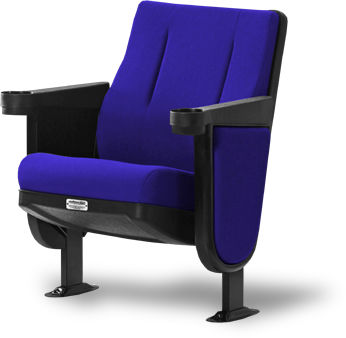 Fauteuil de cinéma en tissu - LUMIERE - Mobiliario, S.A de C.V. - bleu