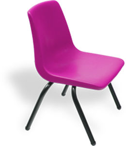 Chaise contemporaine - DURABLE | INDIVIDUAL - Mobiliario, S.A de C.V. - d'intérieur / en plastique / pour école
