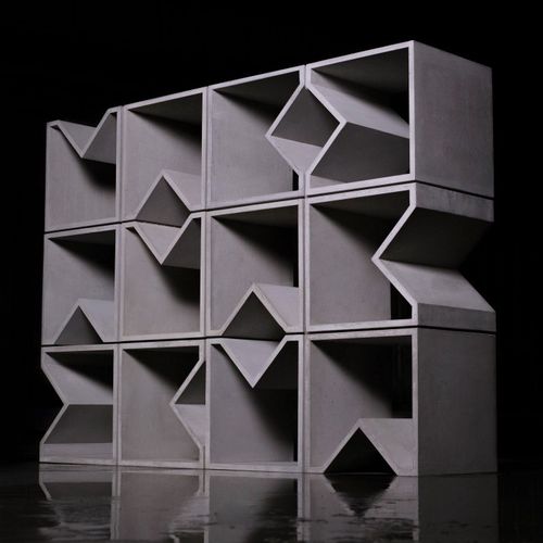 Étagère modulable - ANGULUS MUTATIO  - CO33 - contemporaine / en béton