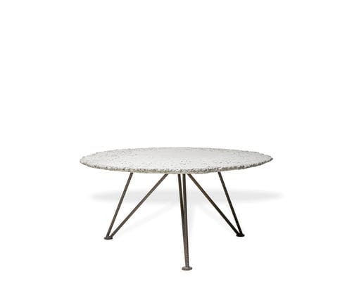 Table basse contemporaine - TABULA NIMBUS MAGNO - CO33 - en béton / avec piètement en acier / ronde