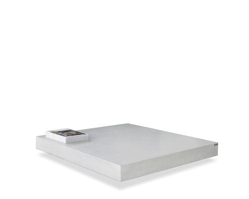 Table basse contemporaine - tabula altus - CO33 - en béton / avec piètement en caoutchouc / carrée