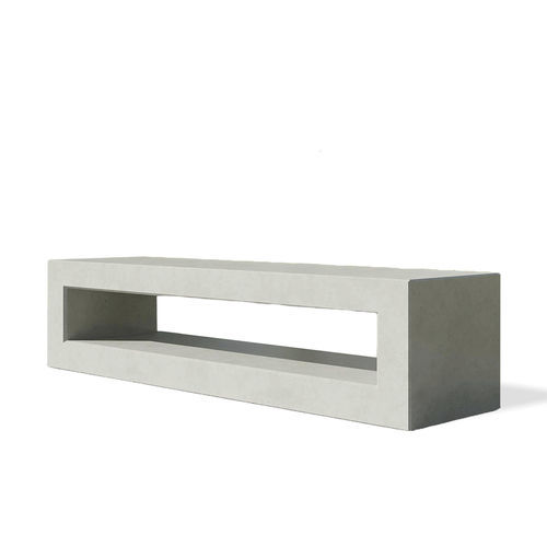 Banc public contemporain - angulus sedes cubus - CO33 - en béton / sans dossier / sans accoudoirs