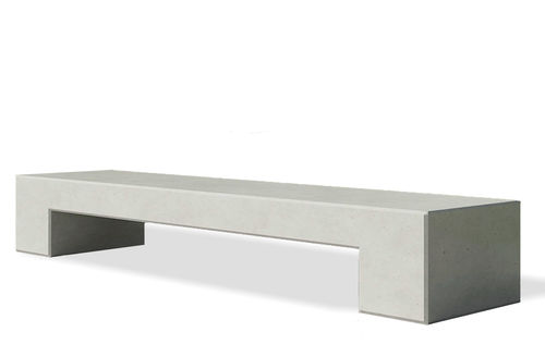 Banc public contemporain - angulus sedes latus - CO33 - en béton / sans dossier / sans accoudoirs