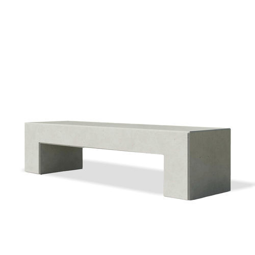 Banc public contemporain - angulus sedes pontis - CO33 - en béton / sans dossier / sans accoudoirs