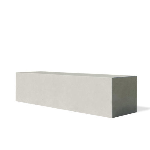 Banc public contemporain - angulus sedes truncus - CO33 - en béton / sans dossier / sans accoudoirs
