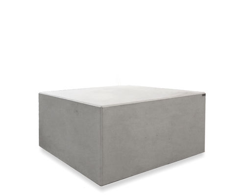 Table basse contemporaine - angulus tabula quadra - CO33 - en béton / avec piètement en béton / carrée