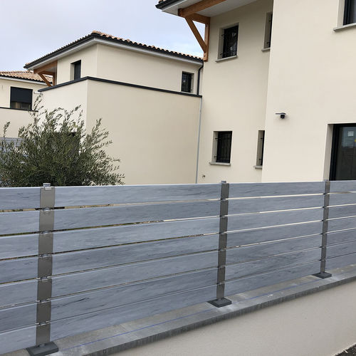 Clôture à lames - HORIZON - La Clôture Française - de jardin / en aluminium / en PVC