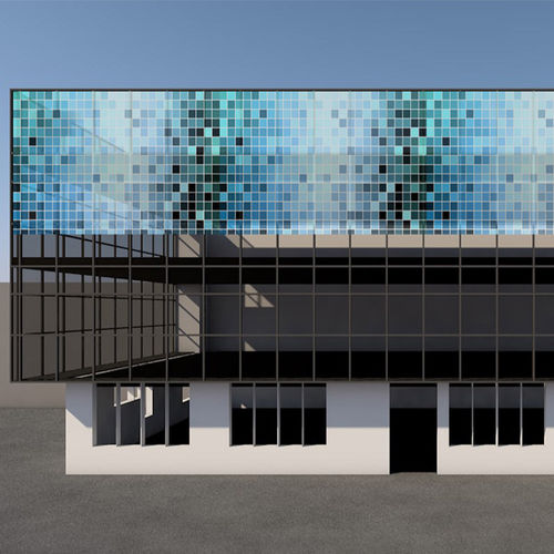 Façade ventilée aluminium - KINETIC WALL - MAPIER GROUP S.R.L. - en inox / en acier / en verre
