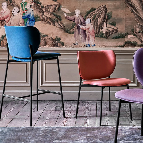 Chaise de bar contemporaine - Eve - Fest Amsterdam - d'intérieur / en tissu / en hêtre