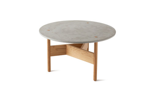 Table basse contemporaine - ORBITAL - Atipico - en marbre / en béton / en ciment