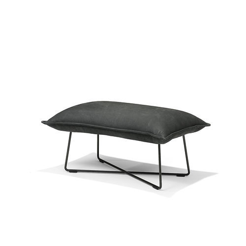 Repose-pied contemporain - Earl  - Jess - en cuir / en acier