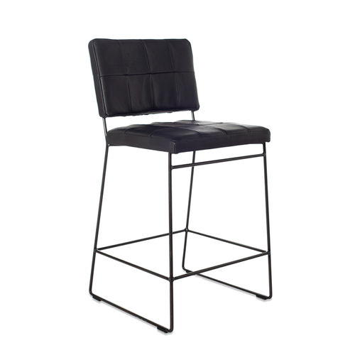 Chaise de bar contemporaine - Mila  - Jess - d'intérieur / en tissu / en cuir