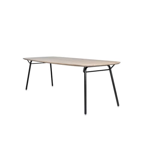 Table à manger contemporaine - Vain - Jess - en chêne / en noyer / avec piètement en acier