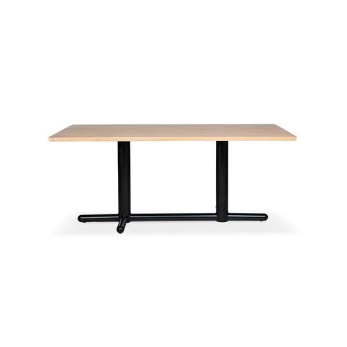Table contemporaine - Hallux - Jess - en chêne / en noyer / avec piètement en acier