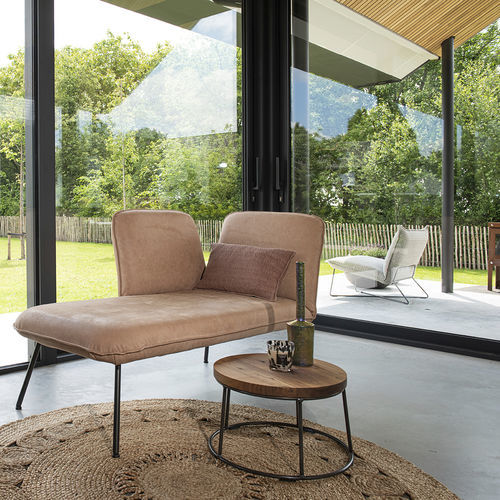 Table basse contemporaine - Cick - Jess - en chêne / en noyer / en cuir