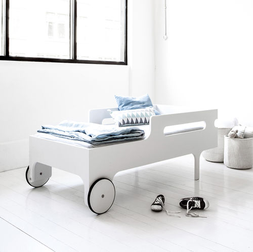 Lit simple - R - Rafa Kids - contemporain / pour enfant / à roulettes