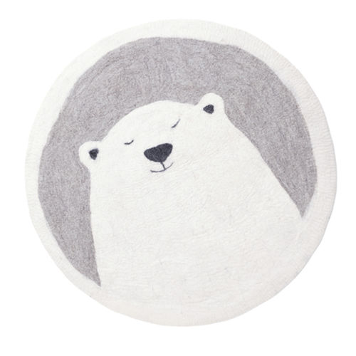 Tapis contemporain - GRIZZLY - Rafa Kids - à motif / en laine / rond