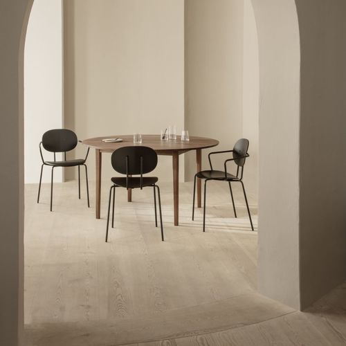 Chaise de salle à manger contemporaine - PIET HEIN - sibast furniture - d'intérieur / en laine / en cuir