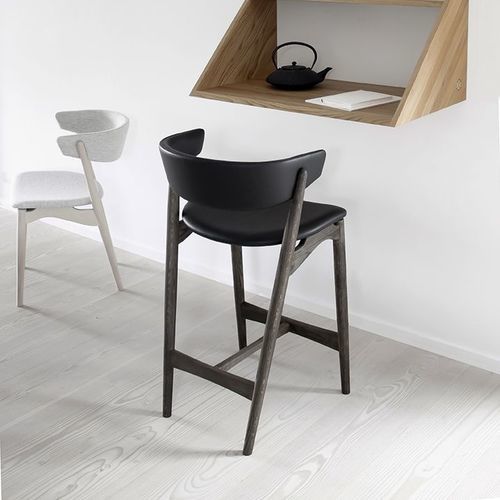 Chaise de bar contemporaine - Sibast No 7 - sibast furniture - d'intérieur / en laine / en cuir