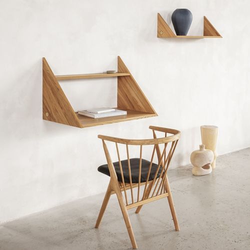 Bureau mural - XLIBRIS - sibast furniture - contemporain / en chêne / droit