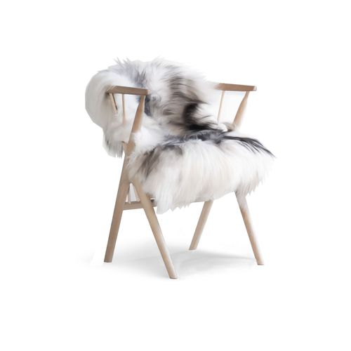 Chaise design scandinave - Sheepskin - sibast furniture - d'intérieur / en peau de mouton / avec piètement en bois